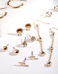 Gold Spring Earring Pack - link has visual effect only