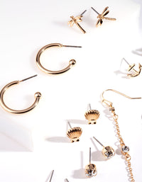 Gold Spring Earring Pack - link has visual effect only