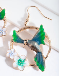 Midnight Wings Out Bird Earrings - link has visual effect only