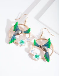 Midnight Wings Out Bird Earrings - link has visual effect only