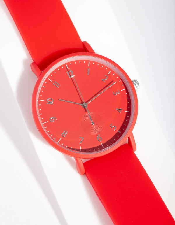 Red Silicone Watch