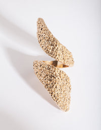 Gold Textured Wrap Ring - link has visual effect only
