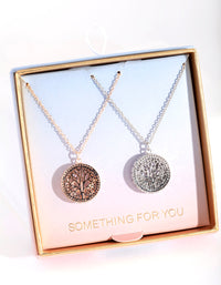 Mixed Metal Shaker Necklace 2 Pack - link has visual effect only