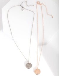 Mixed Metal Shaker Necklace 2 Pack - link has visual effect only