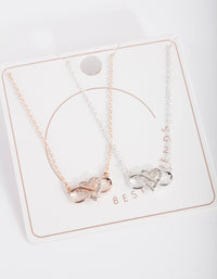 Mixed Metal Infinity Love Necklace - link has visual effect only