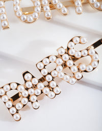 Gold Pearl Paris & Tokyo Hair Clip 2-Pack - link has visual effect only