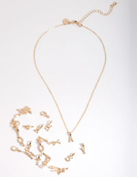 Kids Gold Make Your Own Letter Necklace - link has visual effect only