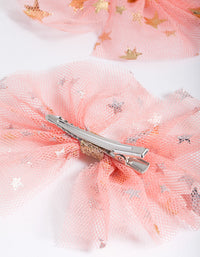Kids Star Tulle Bow Hair Clip 2-Pack - link has visual effect only