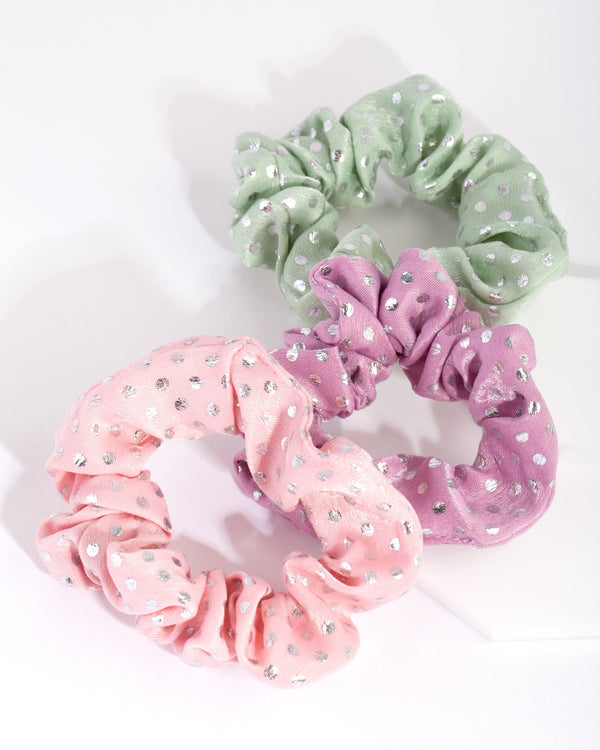 Kids Polka Dot Scrunchie 3 Pack
