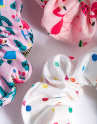 Kids Printed Scrunchie 3 Pack - link has visual effect only