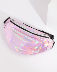Kids Metallic Pink Bumbag - link has visual effect only
