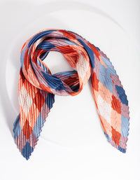 Geometric Blush Pleated Fabric Bandana Hair Scarf - link has visual effect only