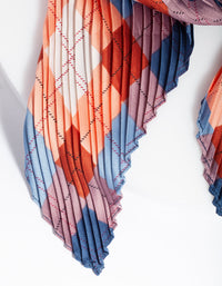 Geometric Blush Pleated Fabric Bandana Hair Scarf - link has visual effect only