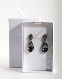 Black Diamond Simulant Teardrop Earrings - link has visual effect only