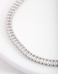 Cubic Zirconia Baguette Choker - link has visual effect only