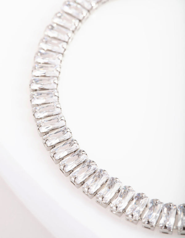 Cubic Zirconia Baguette Armband