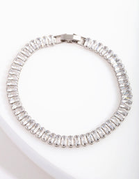 Cubic Zirconia Baguette Armband - link has visual effect only