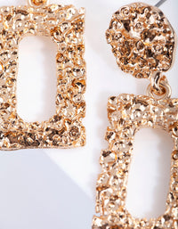 Mini Textured Rectangular Earrings - link has visual effect only