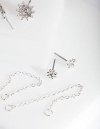 Silver Celestial Ear Cuff 4 Pack - link has visual effect only