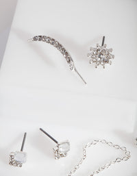 Silver Celestial Ear Cuff 4 Pack - link has visual effect only