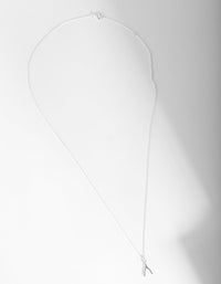 Sterling Silver Wishbone Necklace - link has visual effect only