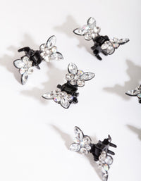 Mixed Diamante Butterfly Mini Claws - link has visual effect only