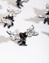 Mixed Diamante Butterfly Mini Claws - link has visual effect only
