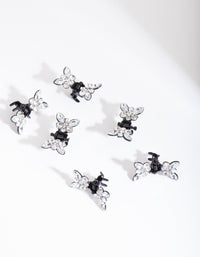 Mixed Diamante Butterfly Mini Claws - link has visual effect only