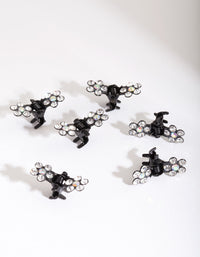 Gemengde bloemen diamant mini klauwen - link has visual effect only