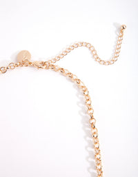 Gold White Daisy Necklace - link has visual effect only