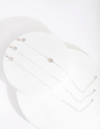 Silver Diamante Sun Bracelet 3 Pack - link has visual effect only