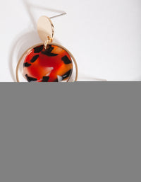 Gold Mixed Neutral Disc Earrings - link has visual effect only