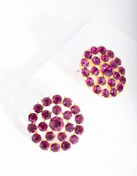 Pink Bling Stud Earrings - link has visual effect only