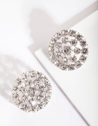 Rhodium Big Bling Earrings - link has visual effect only