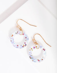 Glitter Hoop Earrings - link has visual effect only