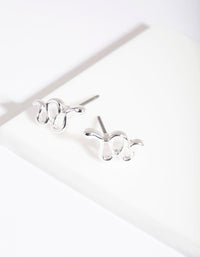 Silver Snake Stud Earrings - link has visual effect only