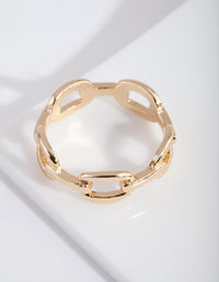 Gouden fijne kettingring - link has visual effect only