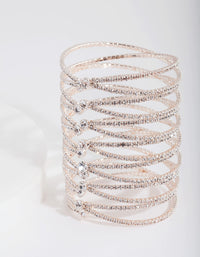 Rose Gold Crossover Diamante - link has visual effect only