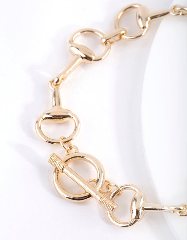 Gold Link T&O Bracelet