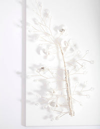 Silver Micro Flower Hair Pin - link has visual effect only