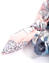 Pastel Pink & Blue Bow Scrunchie - link has visual effect only