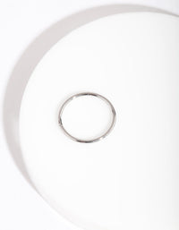 Rhodium Fine 10mm Clicker Earring - link has visual effect only