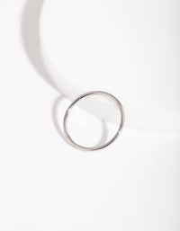 Rhodium Fine 10mm Clicker Earring - link has visual effect only
