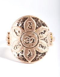 Gouden Yogi Disc Ring - link has visual effect only