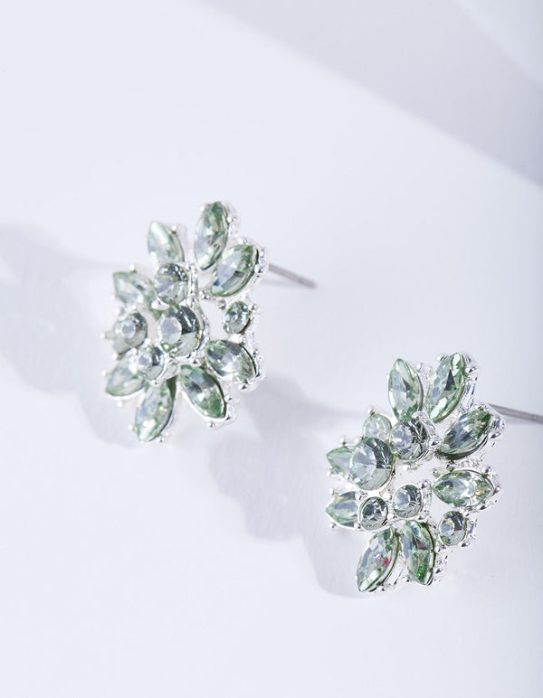 Green Flower Stud