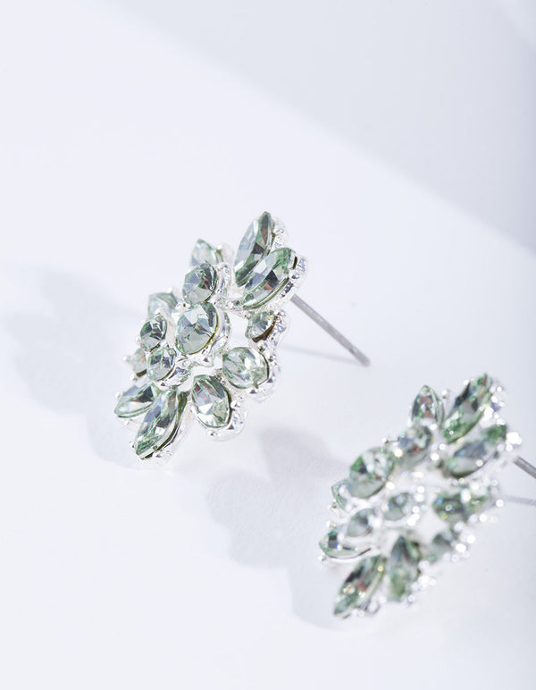 Green Flower Stud