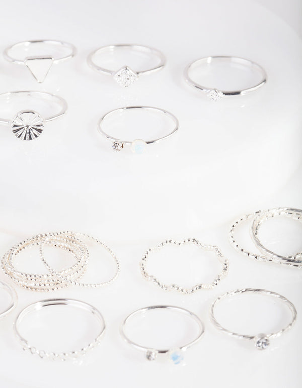 Silver Diacut Ring 26 Pack