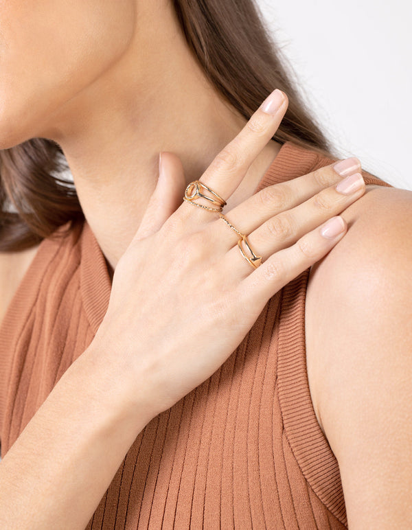 Gold Diacut Ring 11 Pack