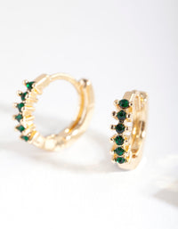 Emerald Diamante Huggie - link has visual effect only
