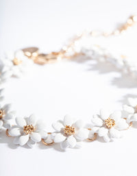 Gouden Daisy Chain Armband - link has visual effect only